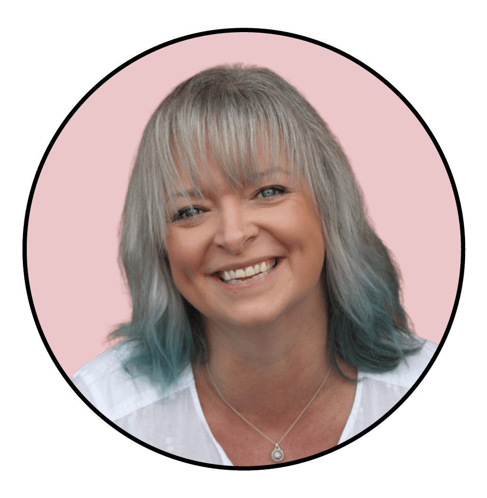 Photo of Tiffany Kay on a pale pink background